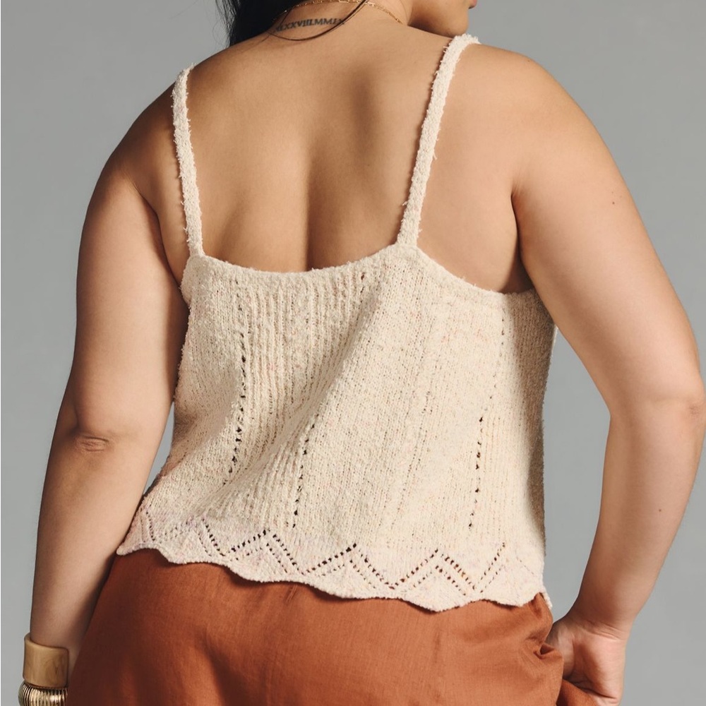 Anthropologie Beige Knit Tank Top - Picture 5 of 10